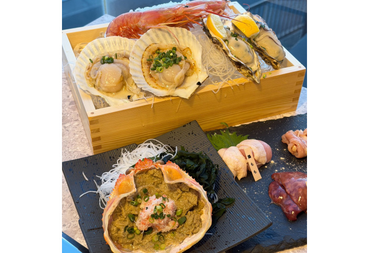 【通常コース】乾杯ドリンク付♪海鮮焼き・焼肉など全8品